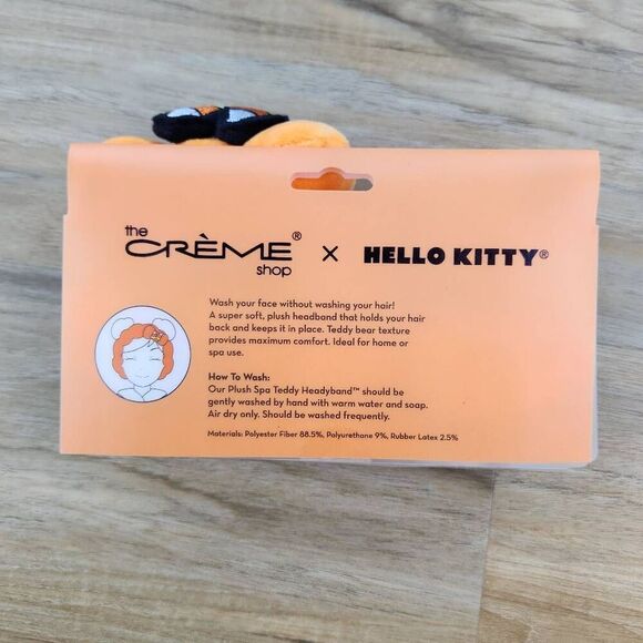 🔹️NIB Hello Kitty White w/Orange Candy Corn Plush Spa Headband - Picture 9 of 10